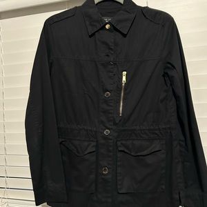 Black Jacket with gold zipper/women